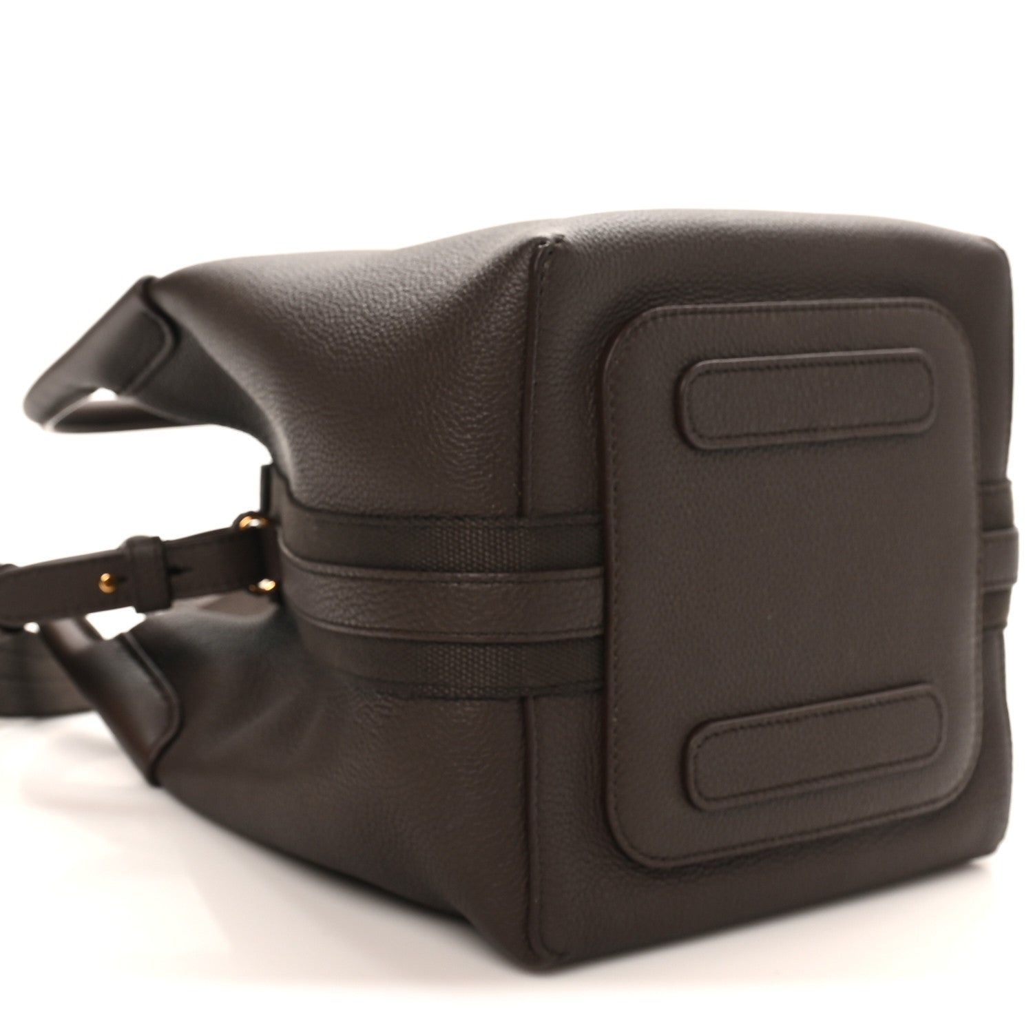 Loro Piana Grained Calfskin Micro Bale Bag Dark Chocolate Licorice 9 of 10