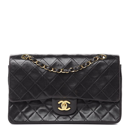 Chanel Lambskin Quilted Medium Double Flap Black 1 of 20
