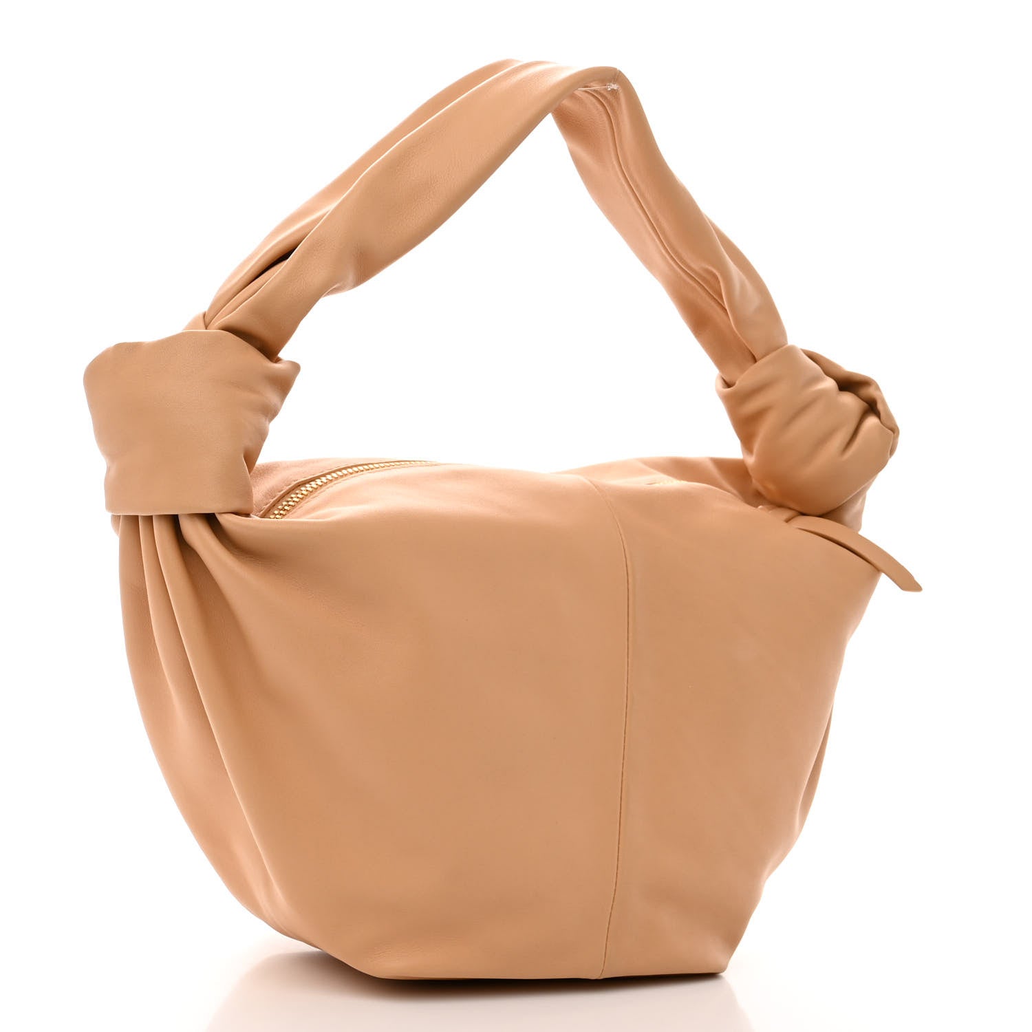 Bottega Veneta Calfskin Mini Double Knot Bag Almond 3 of 10