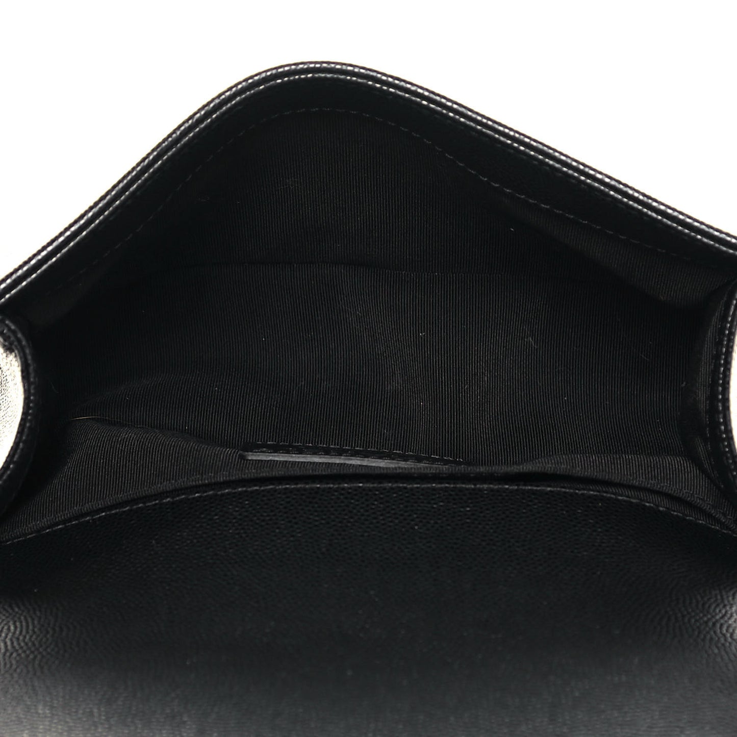 Caviar Quilted Small Boy Flap Black