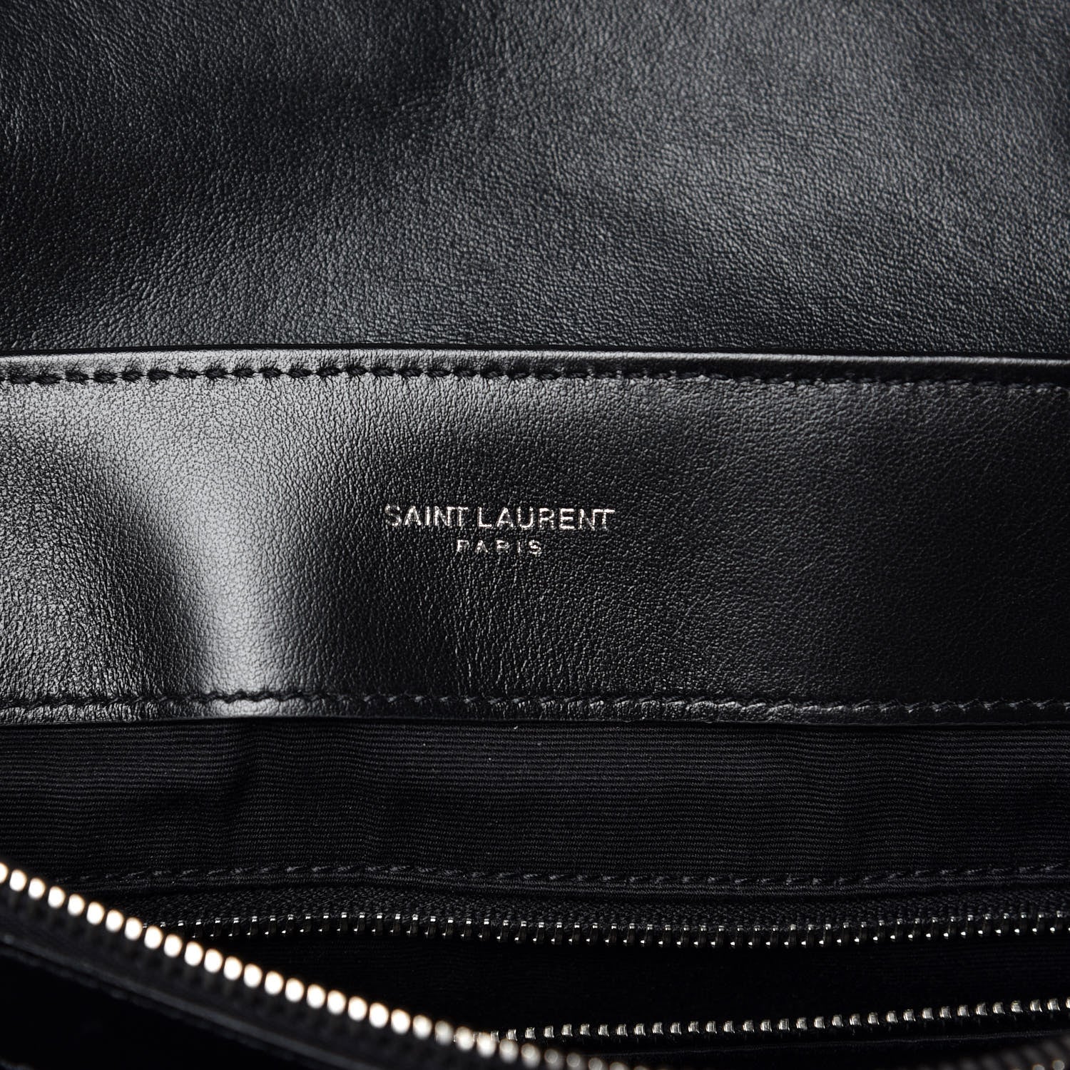 Saint Laurent Calfskin Y Quilted Monogram Medium Loulou Chain Satchel Black 7 of 10