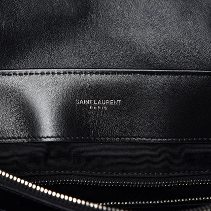 Saint Laurent Calfskin Y Quilted Monogram Medium Loulou Chain Satchel Black 7 of 10