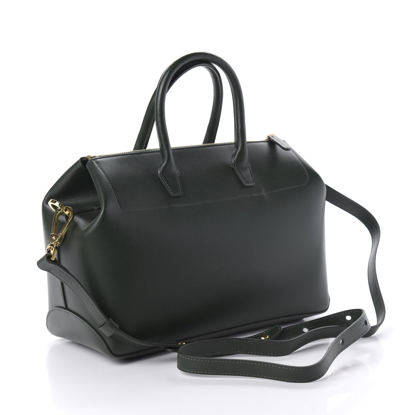 Calfskin Mini Travel Crossbody Bag Moss