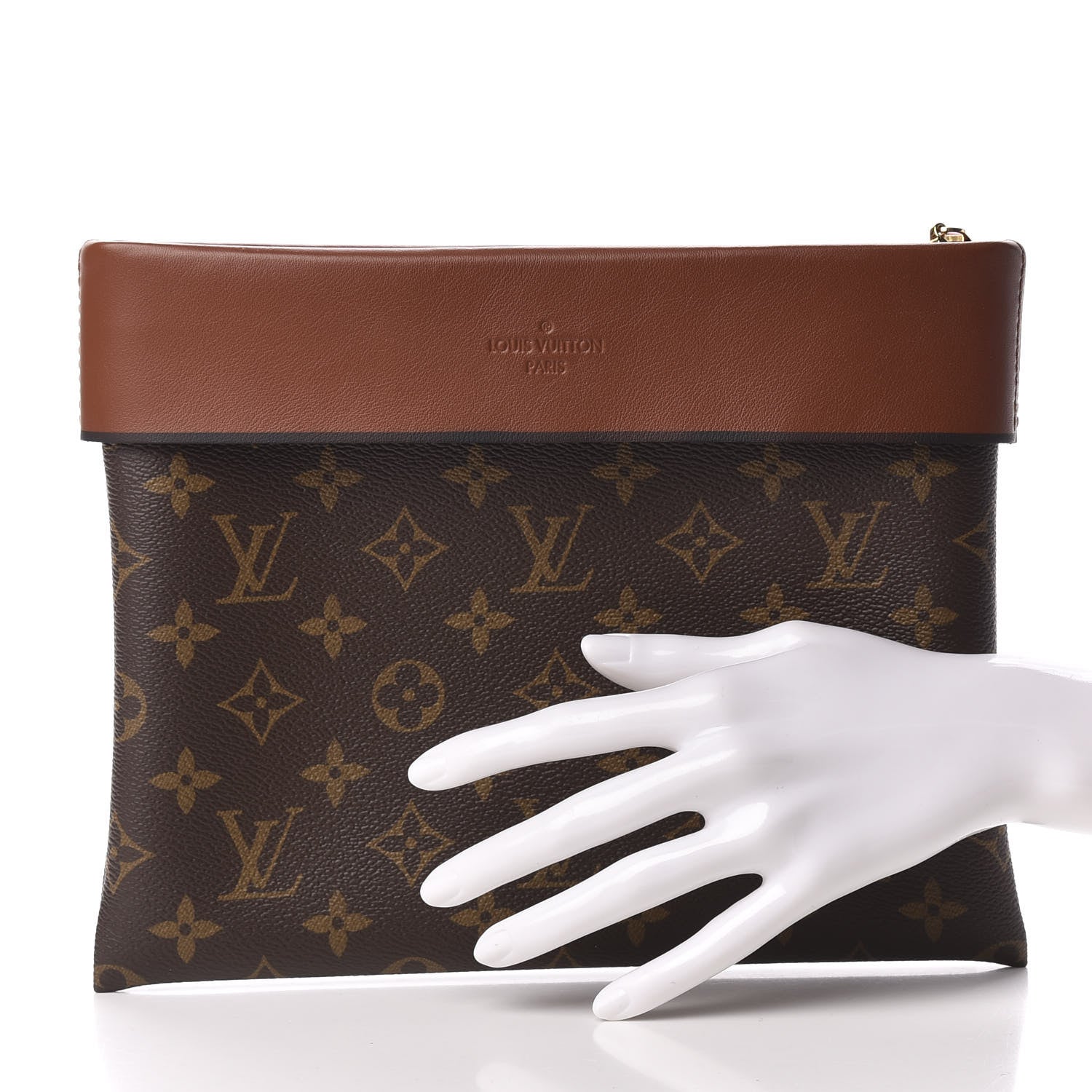 Louis Vuitton Monogram Tuileries Pochette Caramel 2 of 9