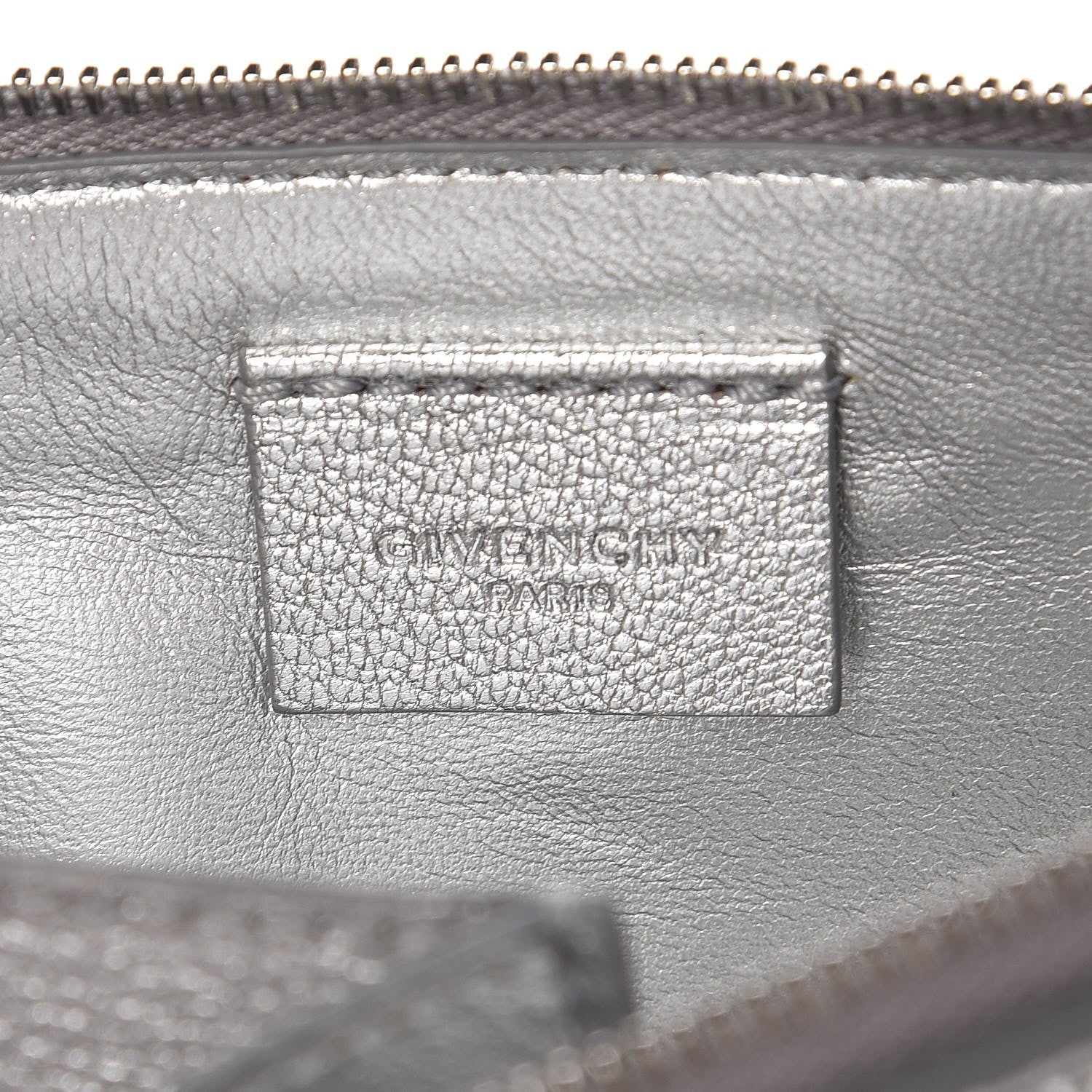 Givenchy Metallic Grained Goatskin Antigona Crossbody Silver 6 of 11