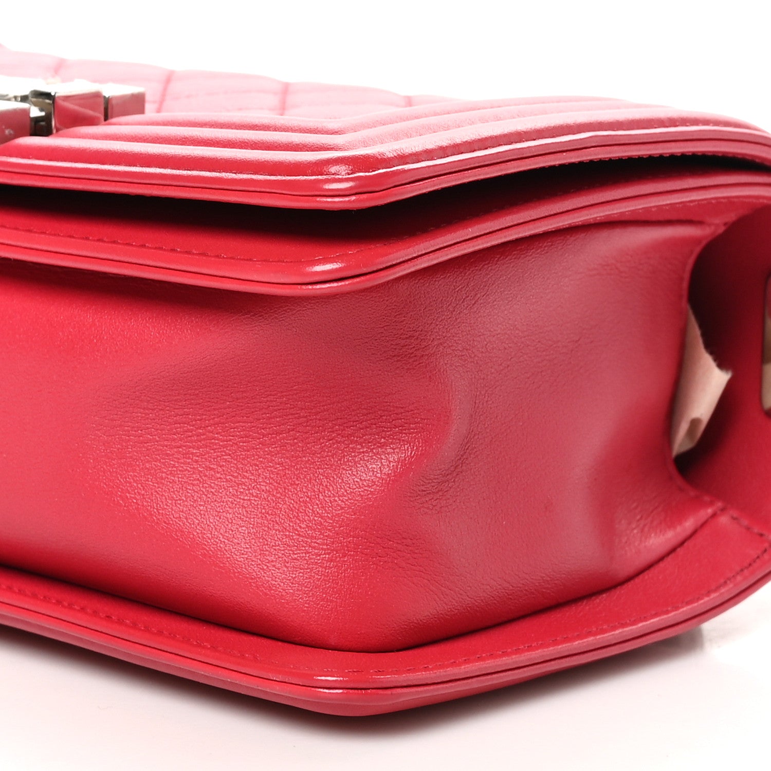 Chanel Lambskin Quilted Small Boy Flap Dark Pink 10 of 10