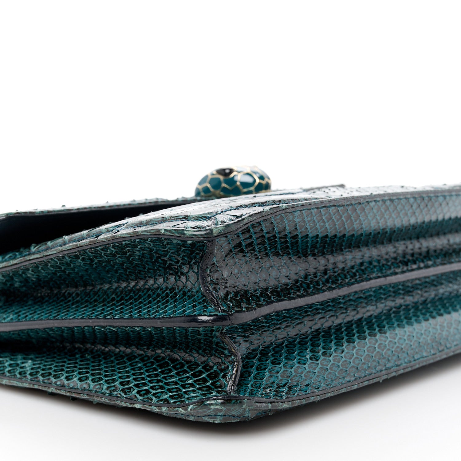 Bulgari Snakeskin Serpenti Forever Shoulder Bag Green 11 of 13