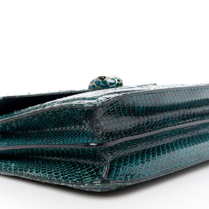 Bulgari Snakeskin Serpenti Forever Shoulder Bag Green 11 of 13