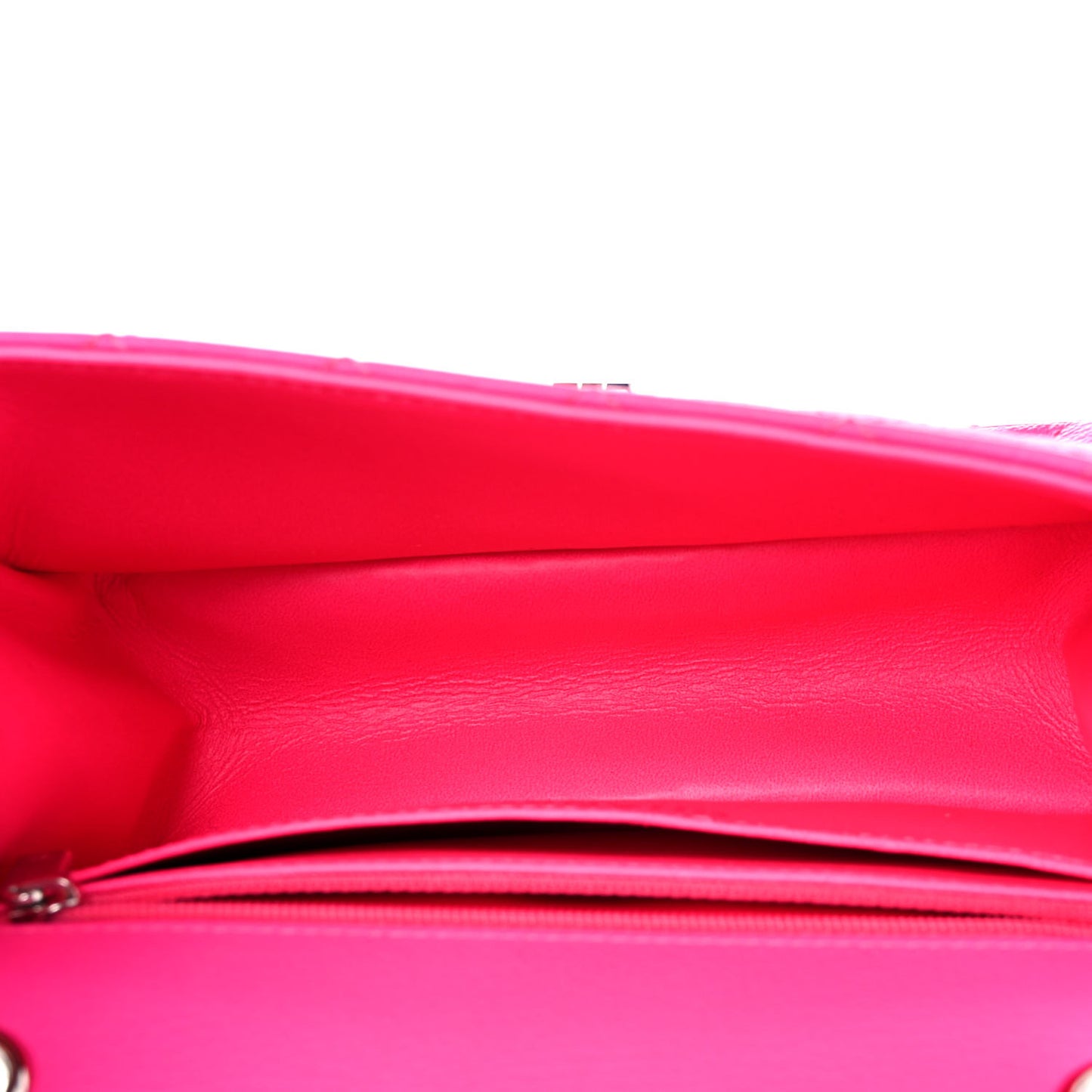 Goatskin Quilted 2.55 Reissue Mini Flap Fluorescent Pink