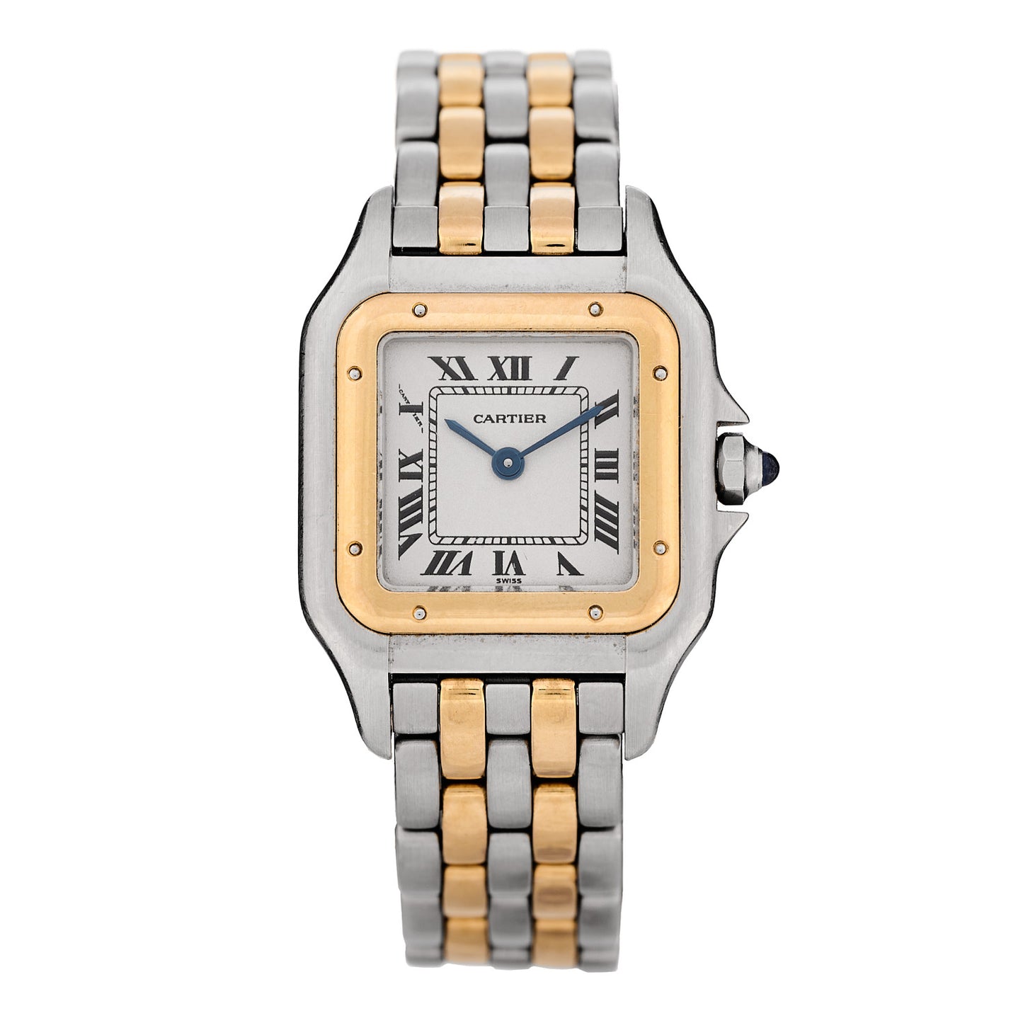 Stainless Steel 18K Yellow Gold 22mm Panthere Quartz Watch
