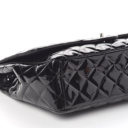 Chanel Patent Quilted Maxi Single Flap Black 9 of 10