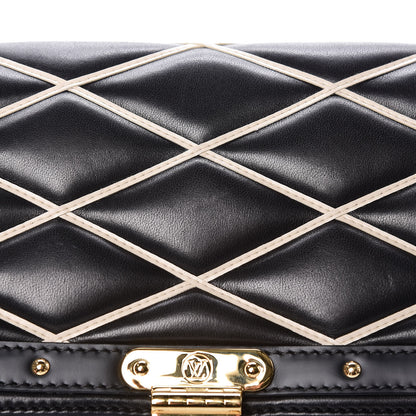 Louis Vuitton Lambskin Malletage Pochette Flap Black 11 of 12