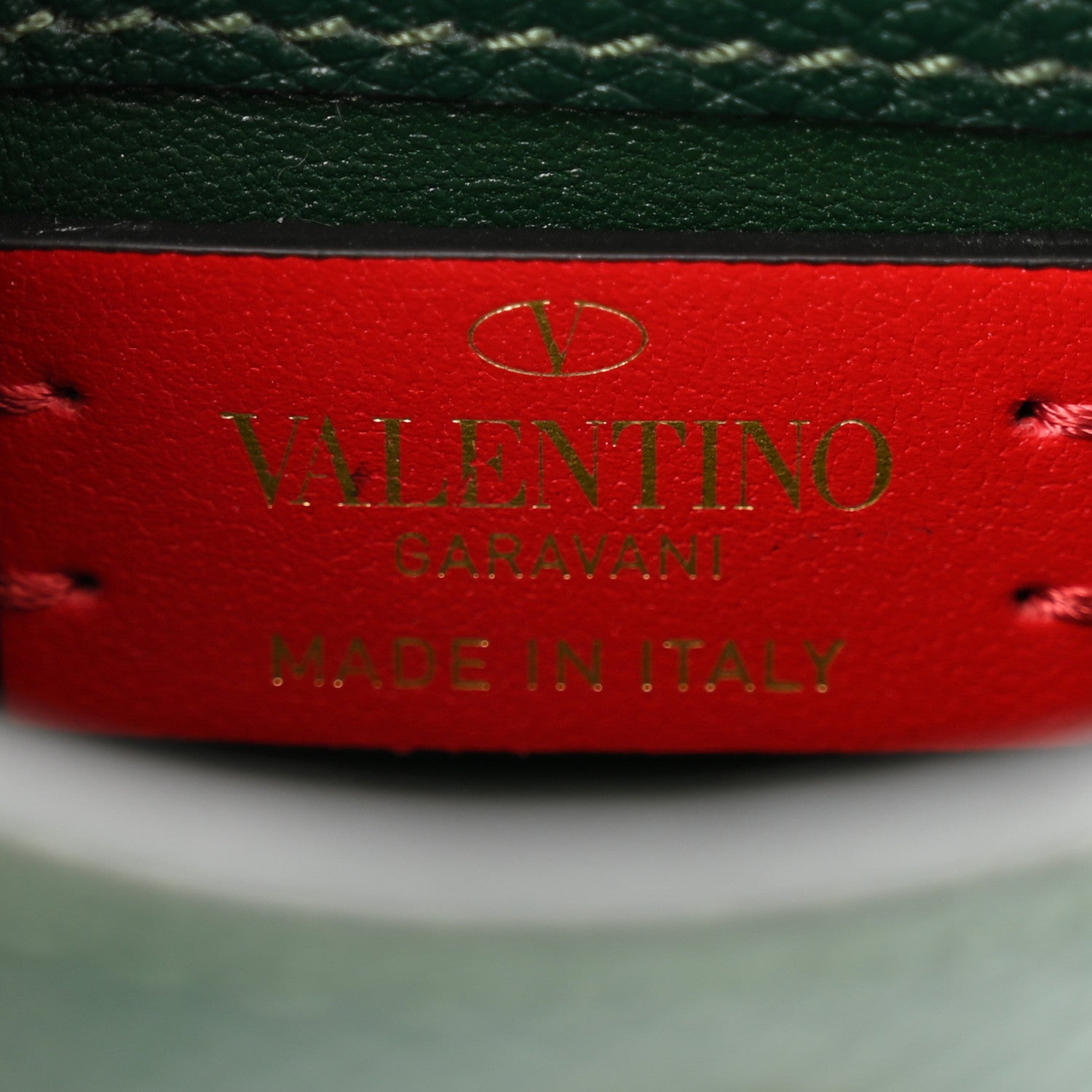 Valentino Garavani Calfskin Micro VSling Top Handle Shoulder Bag  Green 6 of 9