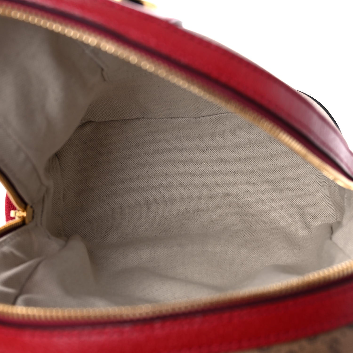 Gucci X DORAEMON Mini Vintage GG Supreme Monogram Small Dome Backpack Beige Cherry Red 5 of 10