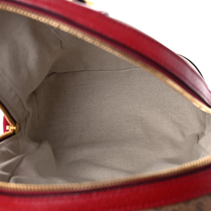 Gucci X DORAEMON Mini Vintage GG Supreme Monogram Small Dome Backpack Beige Cherry Red 5 of 10