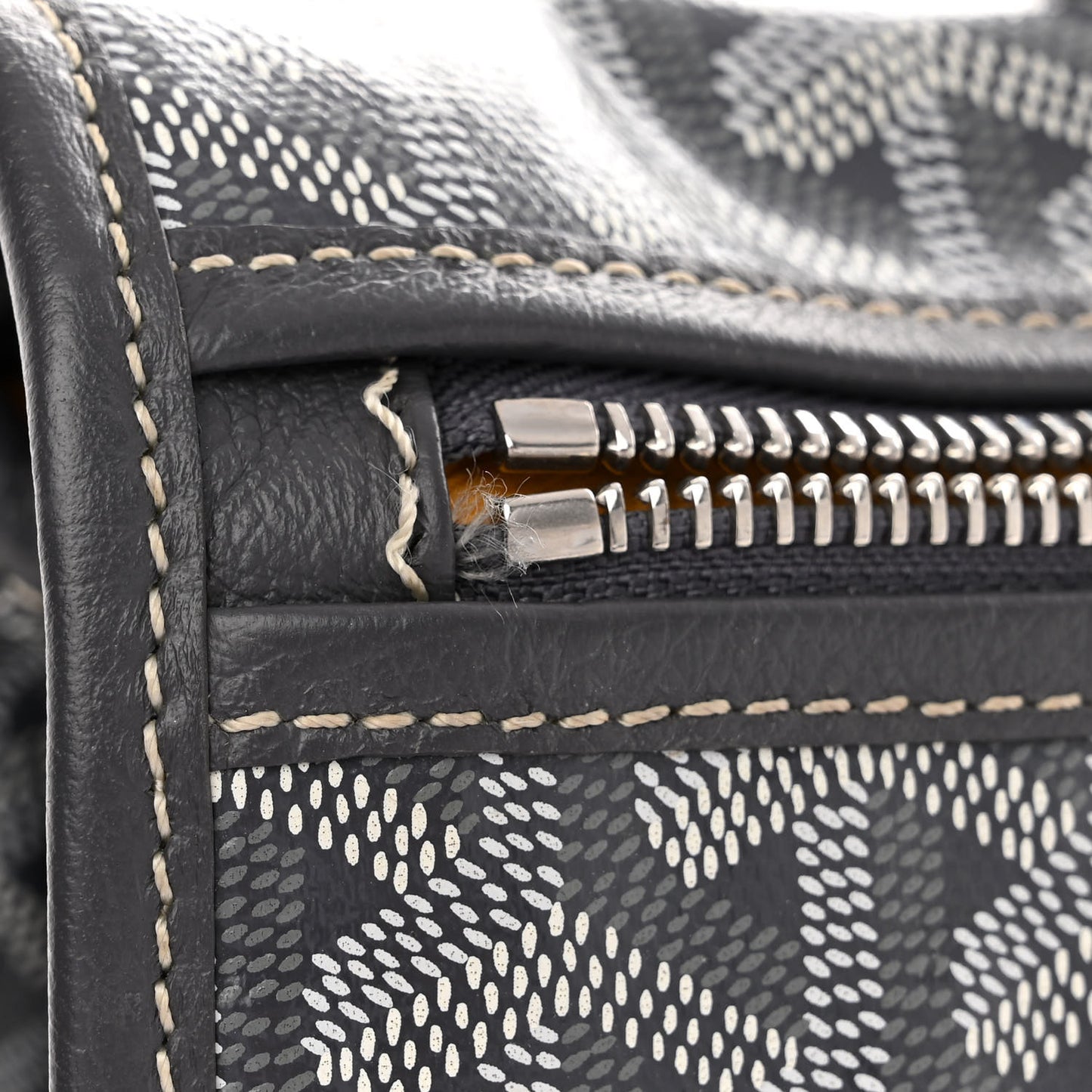 Goyardine Saint Leger Soft Briefcase Backpack Grey