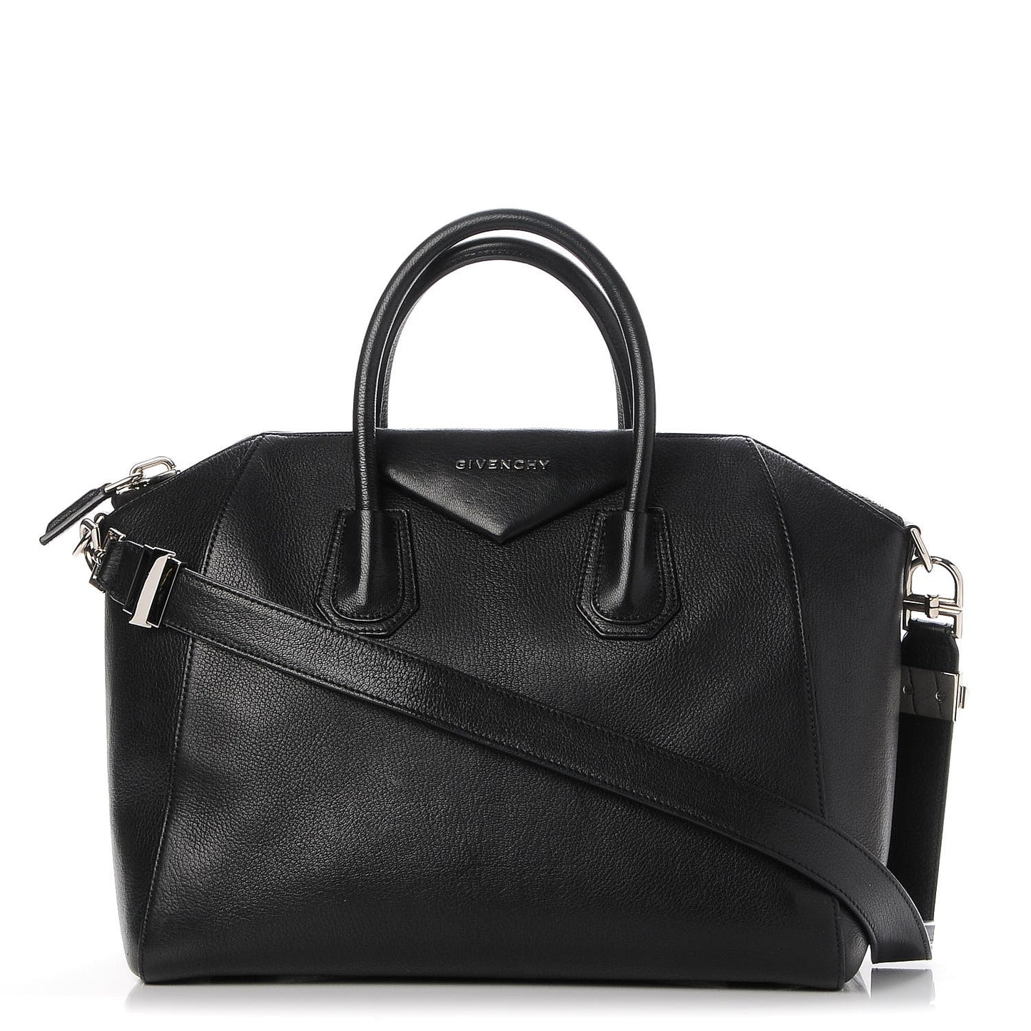 Sugar Goatskin Medium Antigona Black