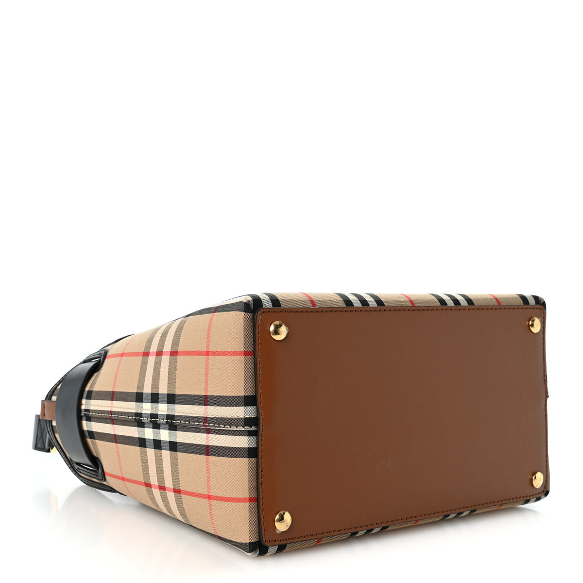 Calfskin Vintage Check Triple Stud Small Belt Bag Archive Beige
