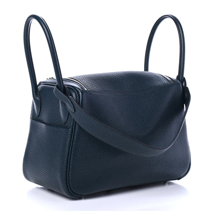 Hermes Taurillon Clemence Lindy 26 Vert Cypress 2 of 12