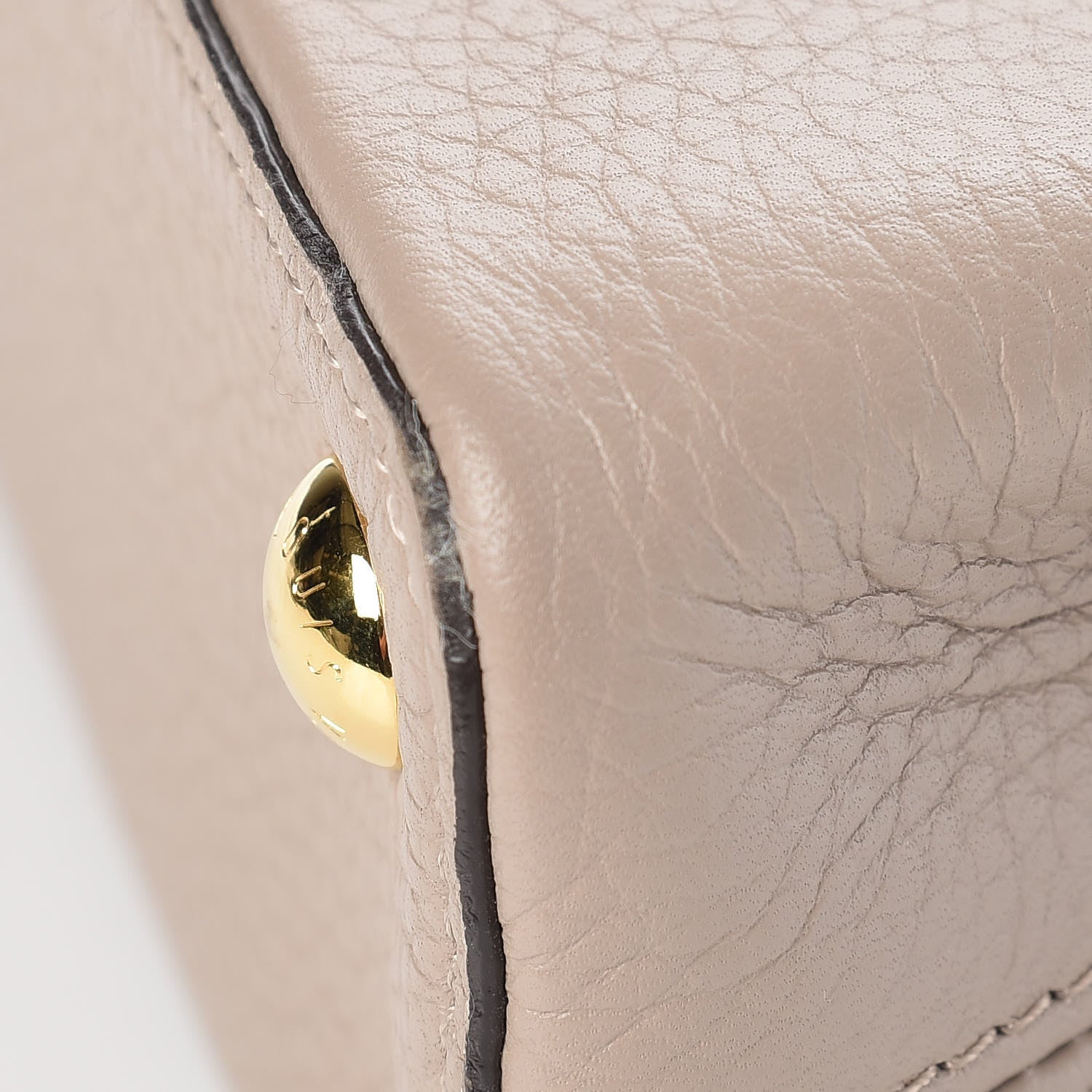 Louis Vuitton Taurillon Capucines BB Galet 12 of 14