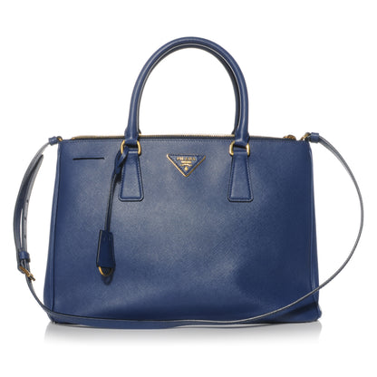 Prada Saffiano Lux Medium Tote Bluette 1 of 10