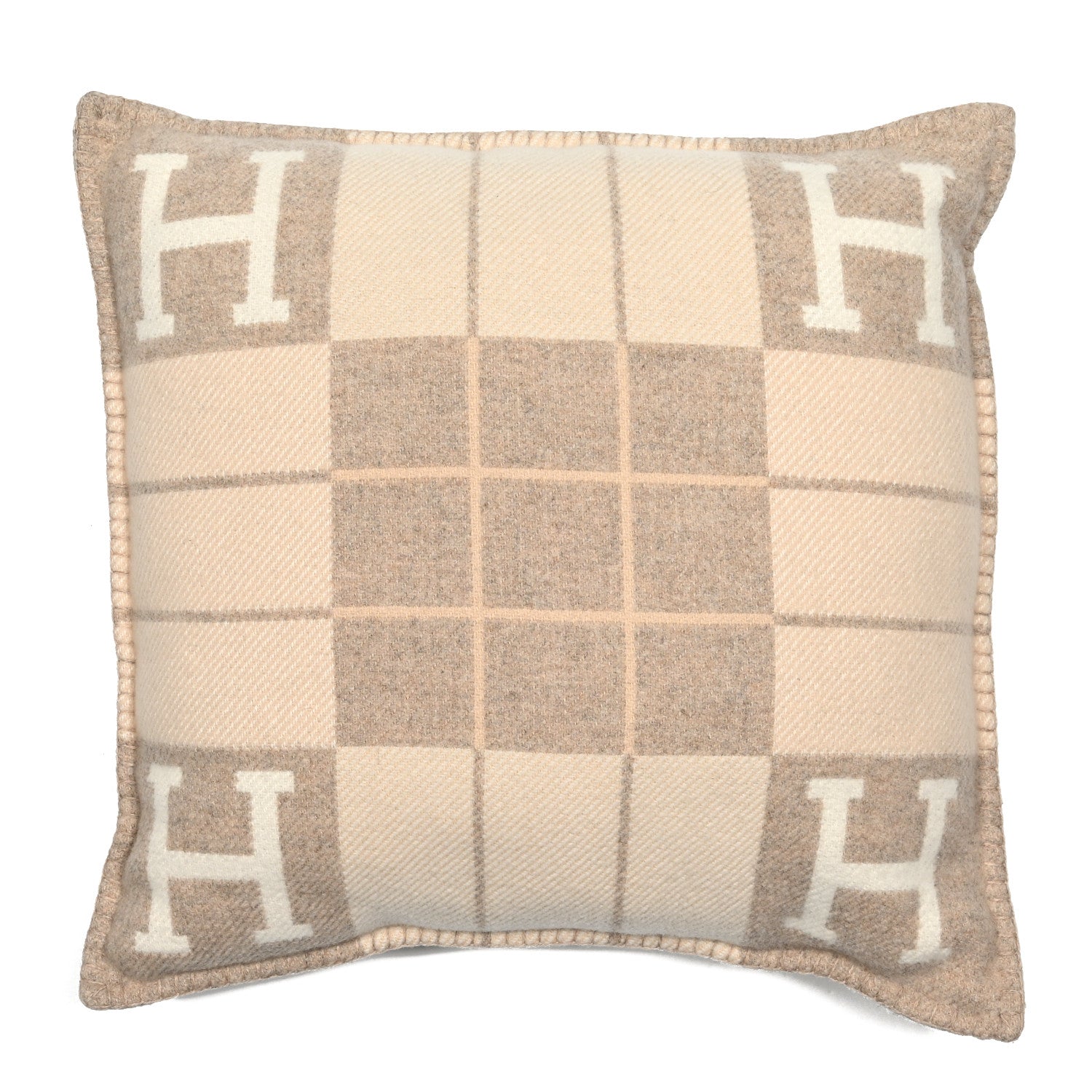 Hermes Wool Cashmere Avalon III Pillow PM Coco Camomille 1 of 3