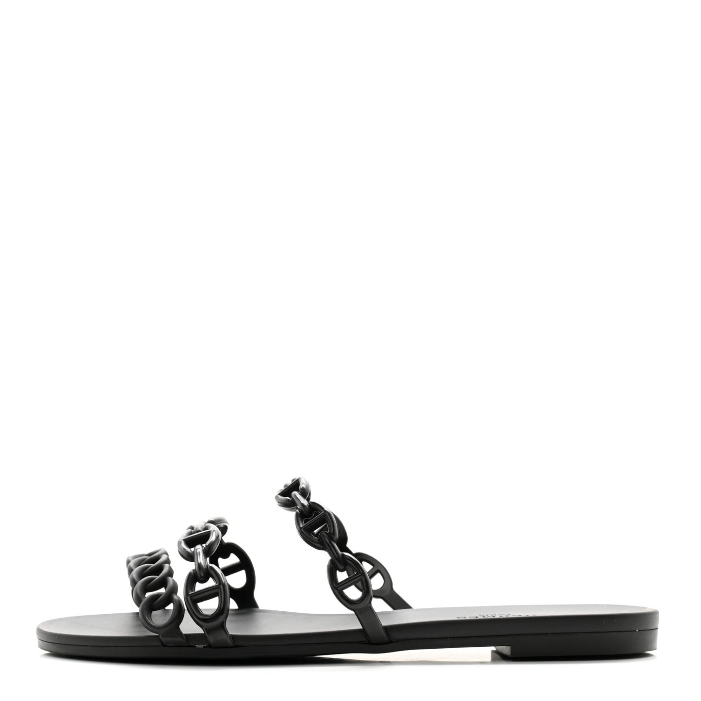 Rubber Chaine d'Ancre Rivage Sandals 35 Black