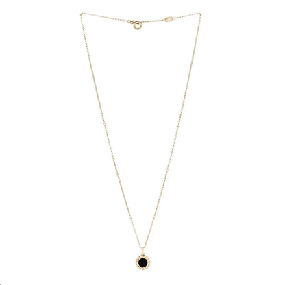 Bulgari 18K Yellow Gold Black Onyx BVLGARI BVLGARI Pendant Necklace 3 of 8