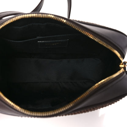 Saint Laurent Raffia Canvas Monogram Lou Camera Bag Dark Chocolate 5 of 9