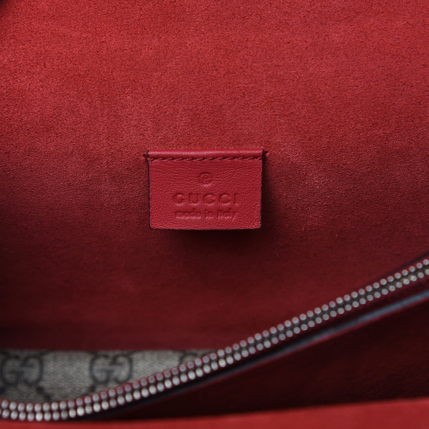 Gucci GG Supreme Monogram Small Dionysus Shoulder Bag Red 6 of 12