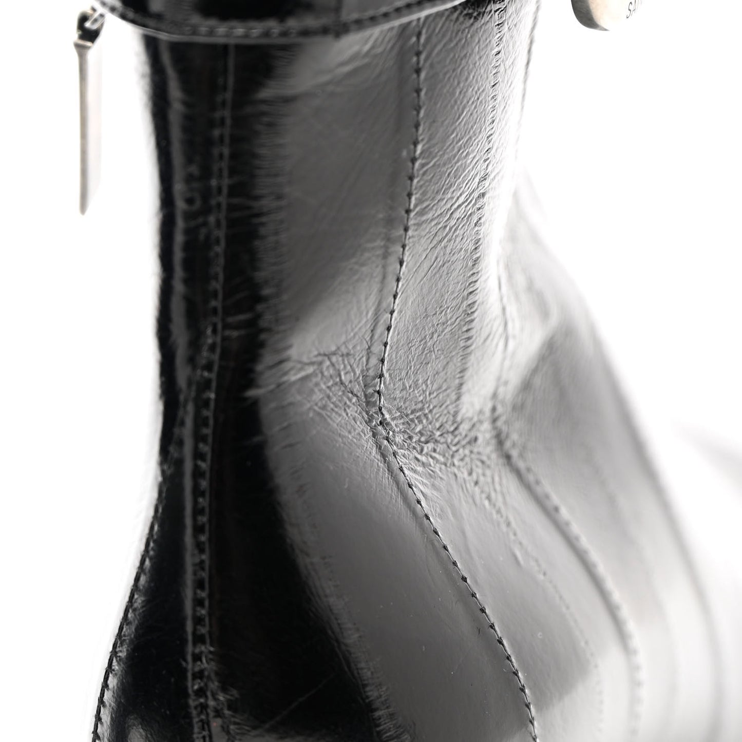 Shiny Eel Joplin Buckle Booties 37.5 Black