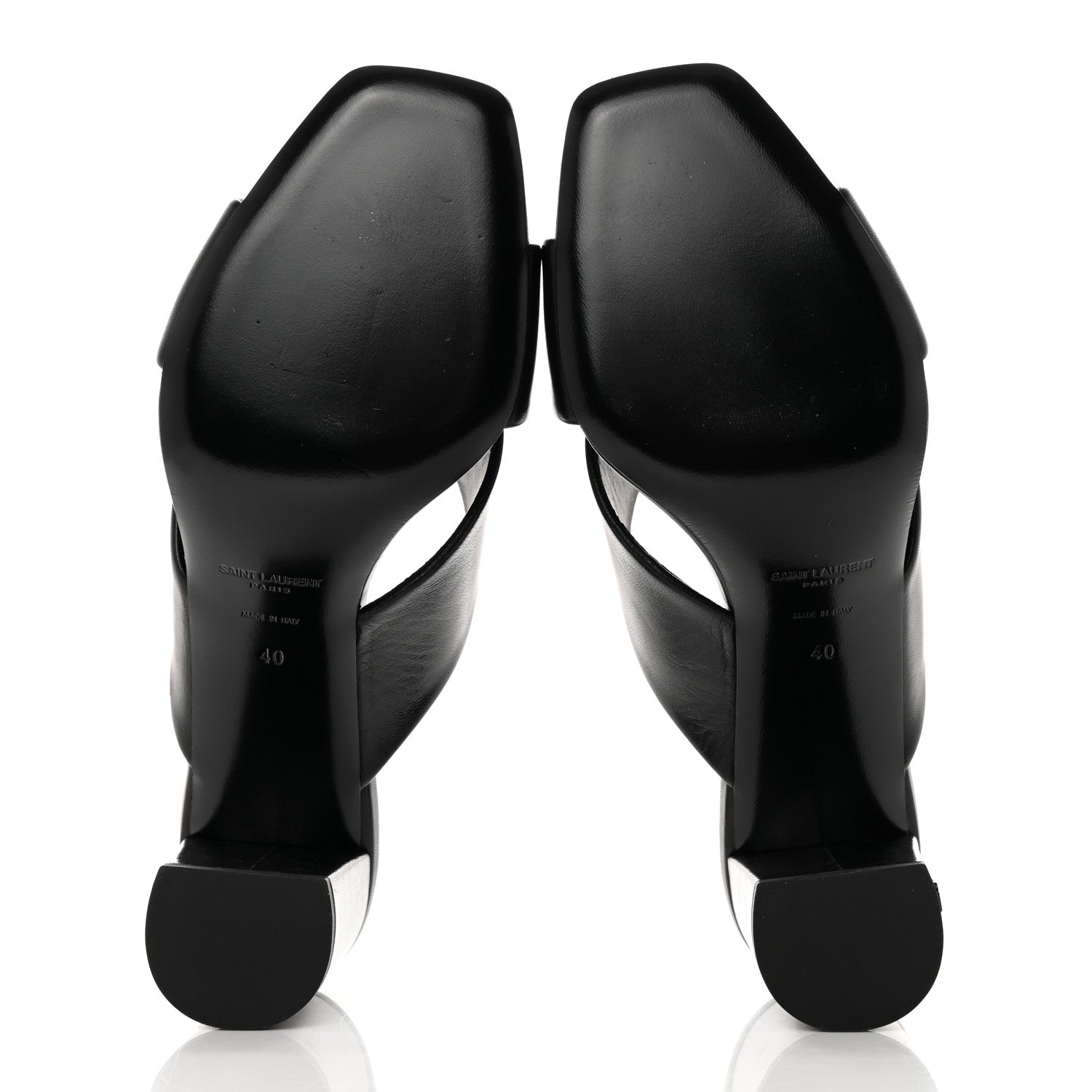 Saint Laurent Calfskin LouLou 70 Mules 40 Black 5 of 9