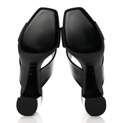 Saint Laurent Calfskin LouLou 70 Mules 40 Black 5 of 9