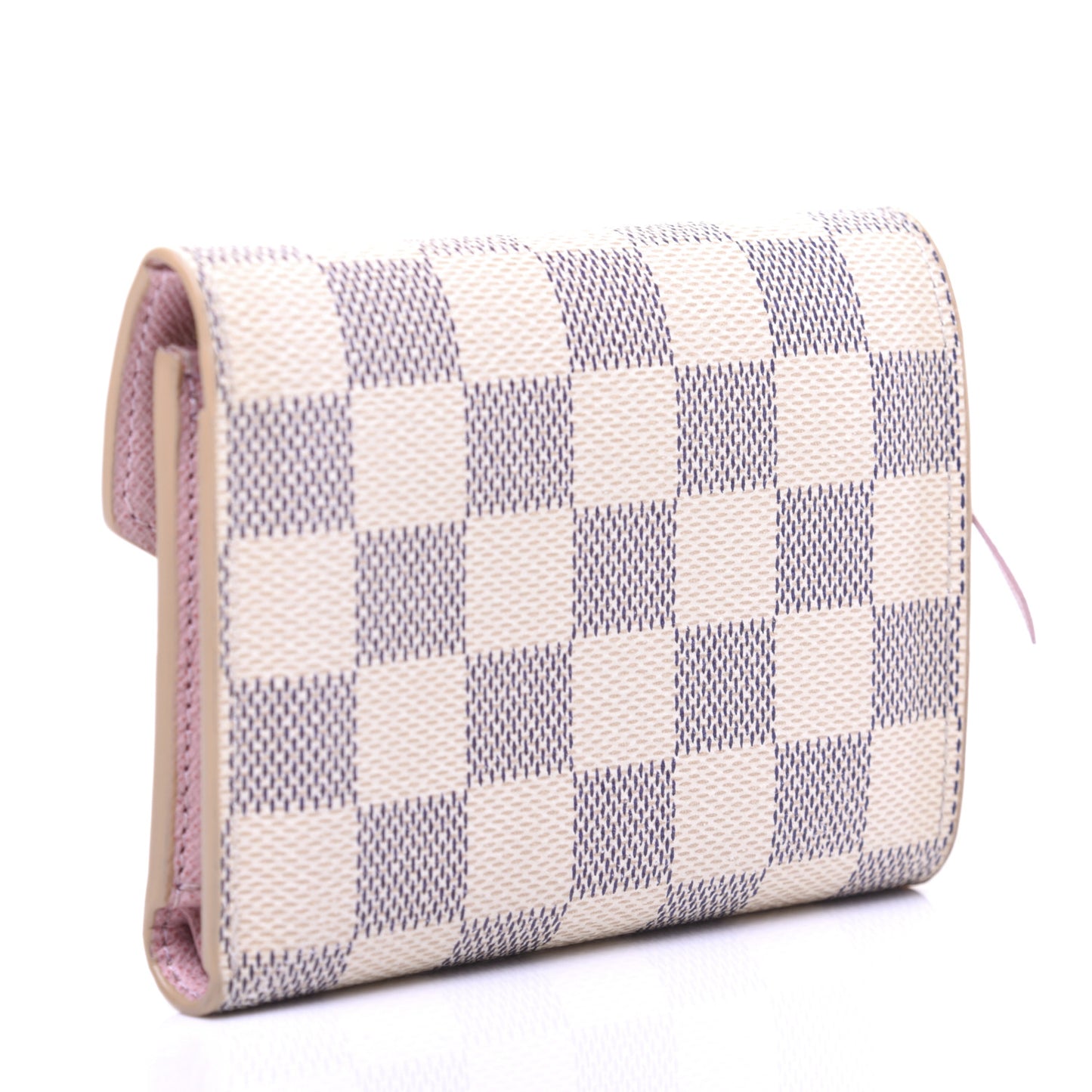 Damier Azur Victorine Wallet Rose Ballerine