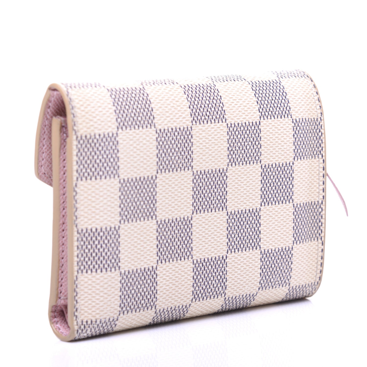 Louis Vuitton Damier Azur Victorine Wallet Rose Ballerine 3 of 10