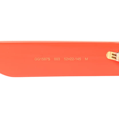 Gucci Acetate Oval Frame GG1587S Sunglasses Orange 6 of 7