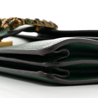 Gucci Pebbled Calfskin Small Dionysus Shoulder Bag Emerald 11 of 14