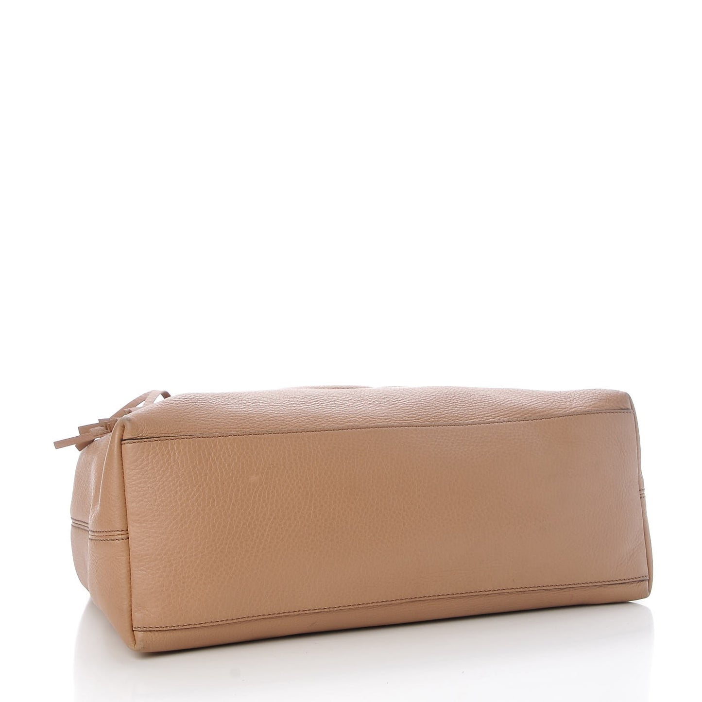 Pebbled Calfskin Medium Soho Chain Shoulder Bag Rose Beige