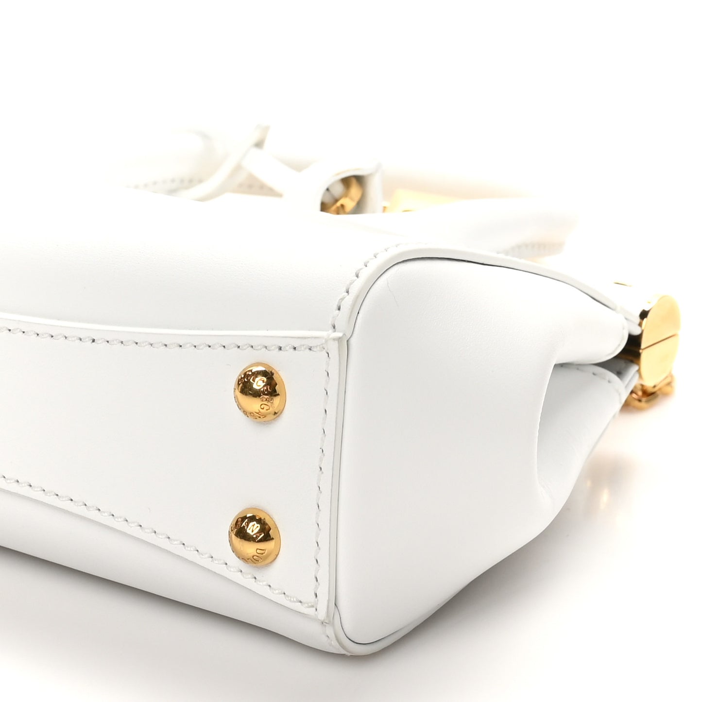 Vitello Mini Marlene Day Bag White