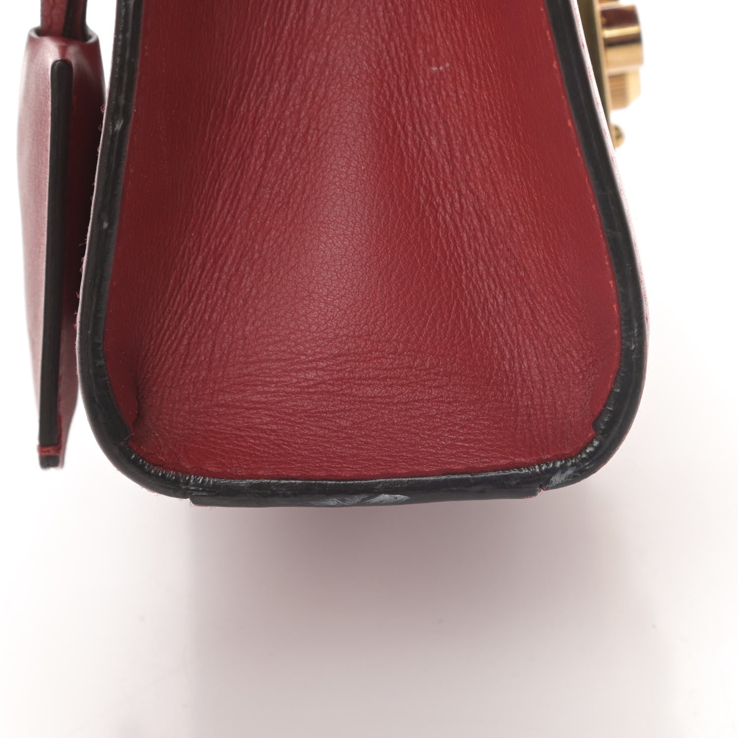 Gucci Calfskin Small Padlock Shoulder Bag Hibiscus Red 19 of 21