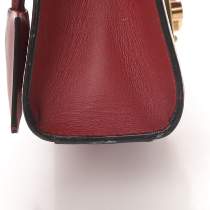 Gucci Calfskin Small Padlock Shoulder Bag Hibiscus Red 19 of 21