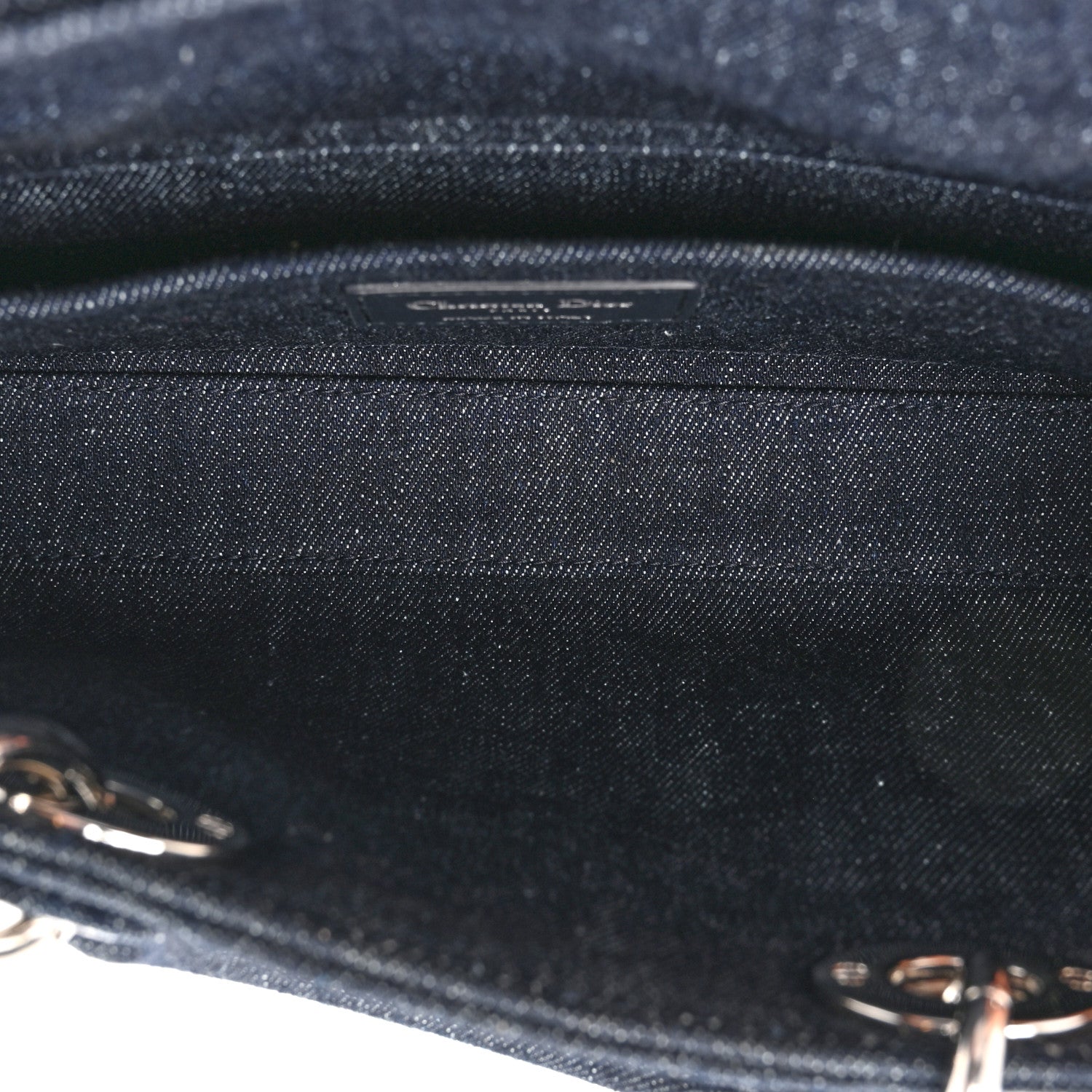 Christian Dior Denim Eyelet Lady D-Joy Blue 5 of 10
