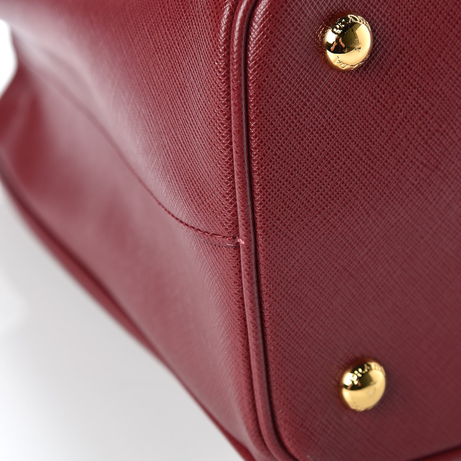 Prada Saffiano Lux Medium Tote Cherry 12 of 12