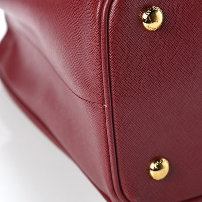 Prada Saffiano Lux Medium Tote Cherry 12 of 12