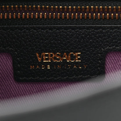 Versace Calfskin La Medusa Medium Hobo Crossbody Black 8 of 9