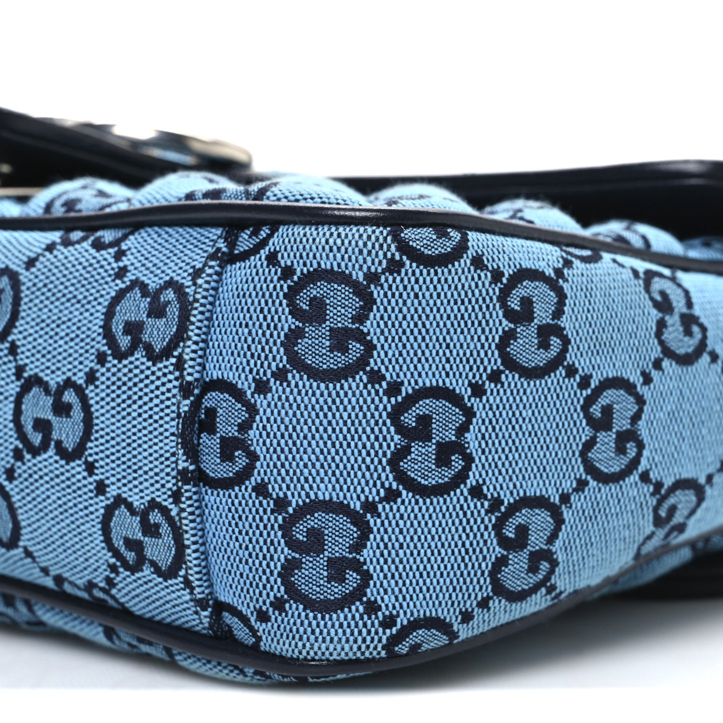 Monogram Multicolor Matelasse Diagonal Small GG Marmont Shoulder Bag Light Blue