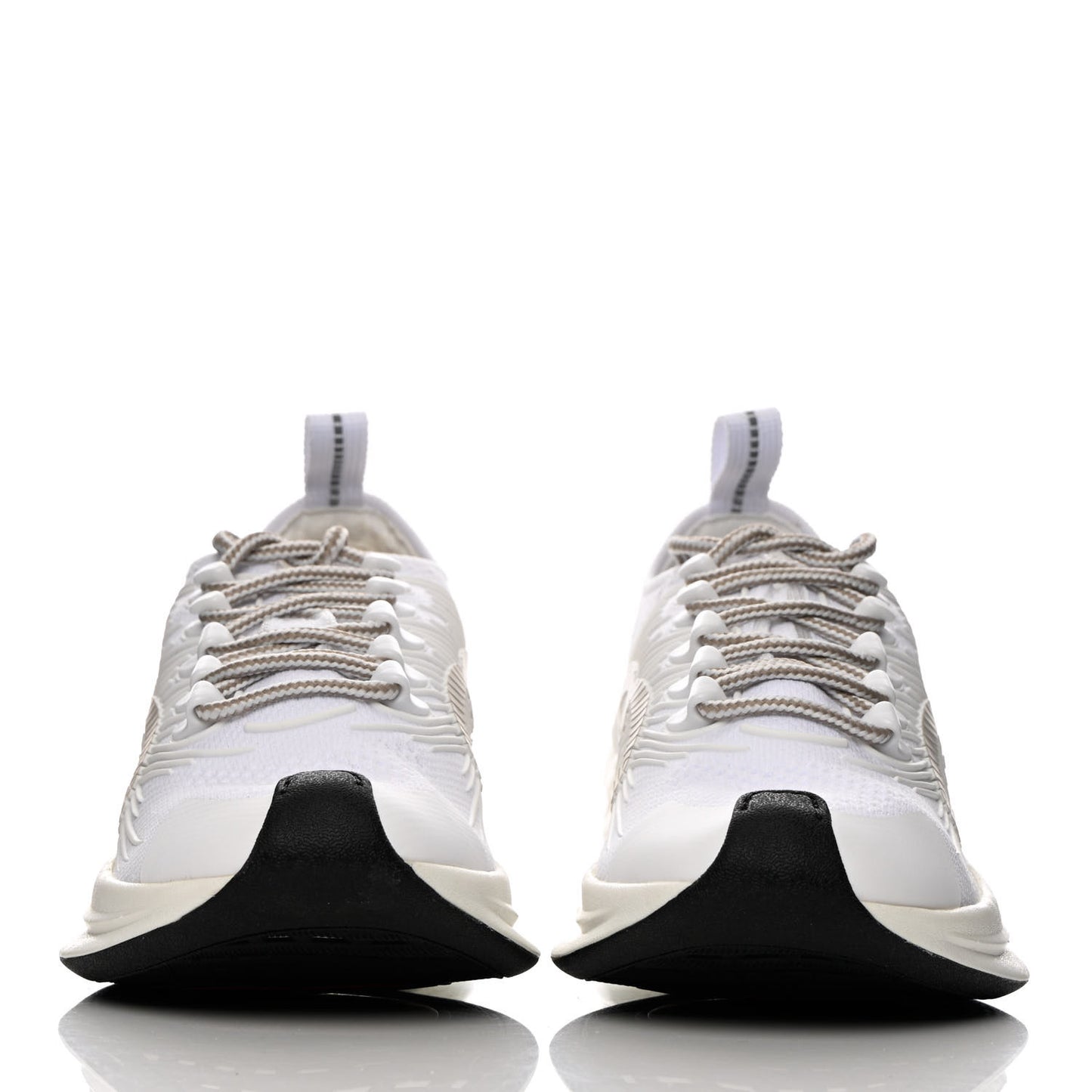 Technical Knit Fabric Waves Womens Gucci Run Sneakers 35 Great White Thunder