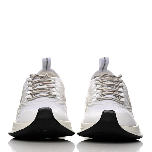 Technical Knit Fabric Waves Womens Gucci Run Sneakers 35 Great White Thunder