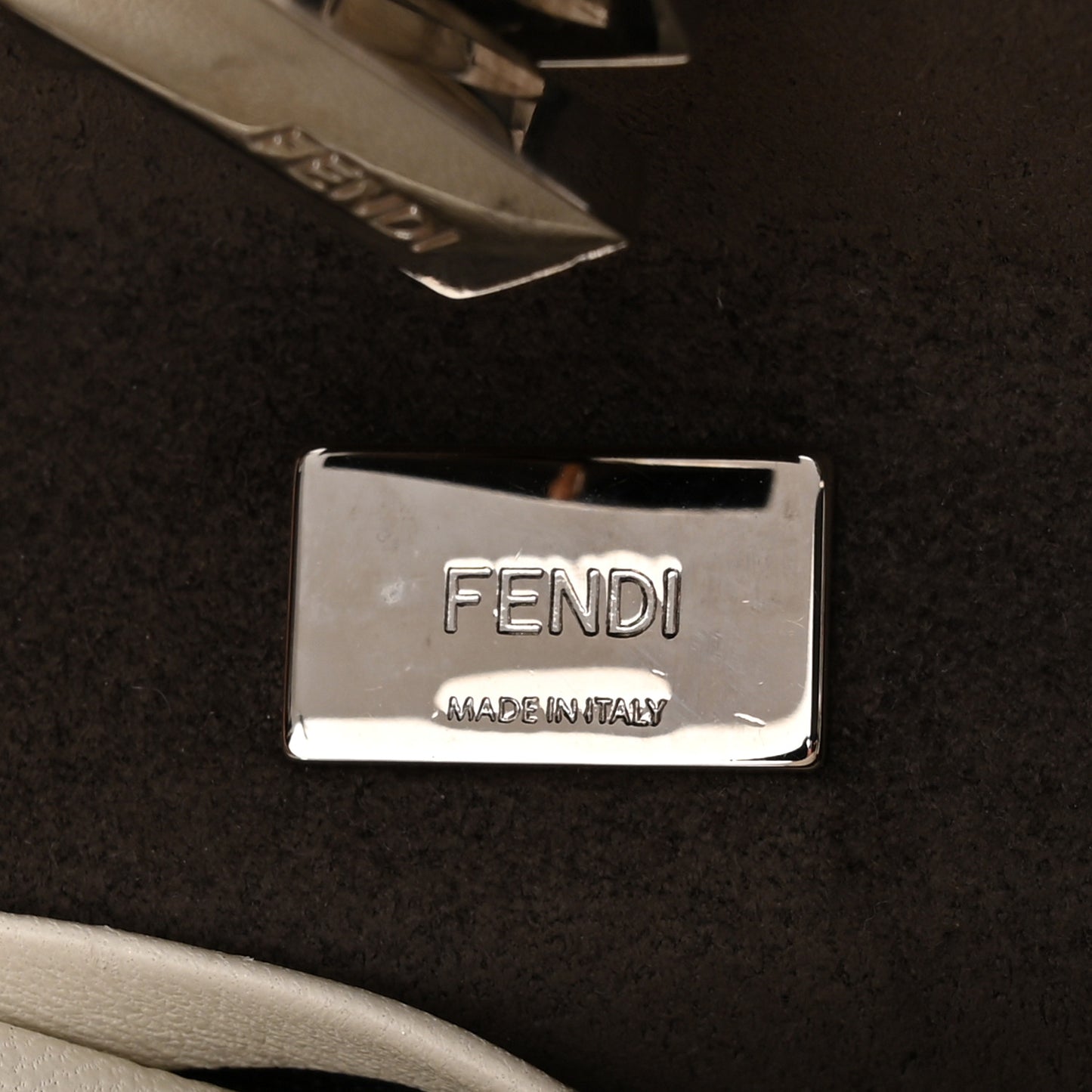 Shiny Nappa Micro Peekaboo Iconic Satchel White