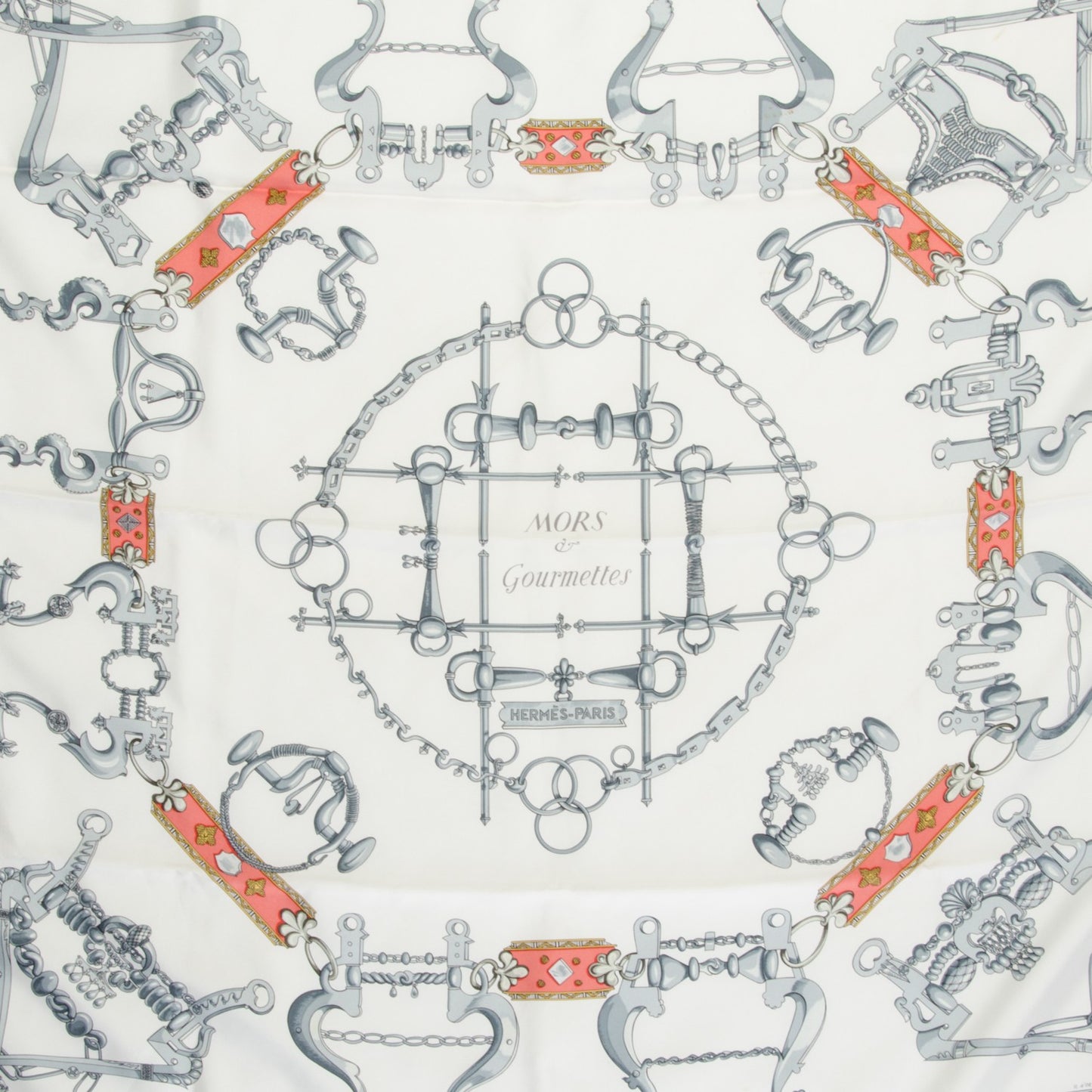 Silk Mors et Gourmettes Scarf 90